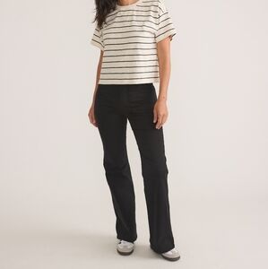 MARINE LAYER Bridget Flare Pant Faded Black NWT